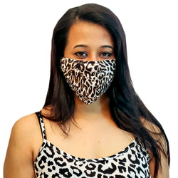 Face Mask, Washable Reusable Animal Print Face Masks For Health Protection n Skin Care Unisex Mouth Filter Facemask, Soft Dri-Fit Handmade in India, Nose to Chin Mud & Pollution Dust Cover - SET OF 3 - Divya Mantra