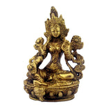 Divya Mantra Lady Buddha/Guan Yin/Kwan Yin/Tara Devi Goddess of Mercy and Compassion Sculpture Statue Murti Idol-Puja Room, Home Decor Gift Collection Item/Product-Money, Good Luck, Prosperity-Yellow - Divya Mantra
