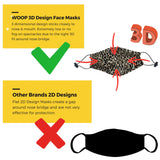 Face Mask, Washable Reusable Animal Print Face Masks For Health Protection n Skin Care Unisex Mouth Filter Facemask, Soft Dri-Fit Handmade in India, Nose to Chin Mud & Pollution Dust Cover - SET OF 3 - Divya Mantra
