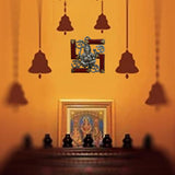 Door Decoration Items Swastik for Entrance Decoration Home Ganpati Wall Hanging Ganesh Front Living Room Decor New House Warming Decorating Vinayagar Drishti Metal Bommalu Statue