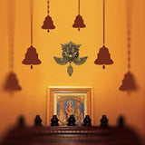 Home Wall Decor Hanging Indian Brass Items Diwali Pooja Mandir Decorations Hindu House Puja Art Decoration Decorative Vastu Yali Face Statue Nazar Battu Evil Eye Buri Nazar Protection Showpiece - Gold - Divya Mantra