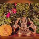 Laxmi Idol For Home Temple Decor Mandir Room Decoration Accessories Indian Sri Lakshmi Hindu Lord Diwali Pooja Murti Puja Articles God Brass Statue Interior Decorative Showpiece Accessories - Gold - Divya Mantra