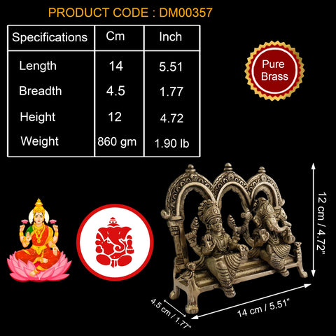 Laxmi Ganesh Idol for Home Puja Room Decor Pooja Mandir Decoration Items Living Room Showpiece
