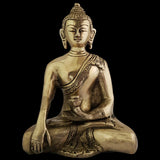 Gautam Buddha Statue for Home Decor Brass Items Budha Showpiece Decorative Idol Kitchen Living Room Office Stylish Antique Showcase Decoration Indian Handicraft Meditation Showpieces Idols - Golden - Divya Mantra