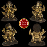 Ganesh Idol For Home Puja Room Decor Pooja Mandir Decoration Items Living Room Showpiece Decorations Office Shri Ganesha Indian Temple Murti Idols God Statue Brass Sri Ganpati