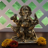 Ganesh Idol For Home Puja Room Decor Pooja Mandir Decoration Items Living Room Showpiece Decorations Office Ganesha Indian Temple Murti Idols God Statue Brass Sri Ganpati