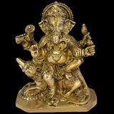 Ganesh Idol For Home Puja Room Decor Pooja Mandir Decoration Items Living Room Showpiece Decorations Office Ganesha Indian Temple Murti Idols God Statue Brass Sri Ganpati