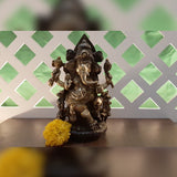 Ganesh Idol For Home Puja Room Decor Pooja Mandir Decoration Items Living Room Showpiece Decorations Office Sri Ganesha Indian Temple Murti Idols God Statue Brass Shri Ganpati