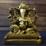 Ganesh Idol For Home Puja Room Decor Pooja Mandir Decoration Items Living Room Showpiece Decorations Office Ganesha Indian Temple Murti Idols God Statue Brass Show Pieces