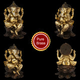 Ganesh Idol For Home Puja Room Decor Pooja Mandir Decoration Items Living Room Showpiece Decorations Office Ganesha Indian Murti Idols God Statue Brass Sri Ganpati on Lotus