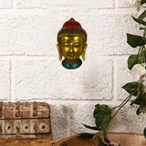 Gautam Buddha Home Wall Decor Brass Item Budha Showpiece Decorative Hanging Kitchen Living Room Office Stylish Antique Showcase Meditation Decoration Indian Handicraft Items