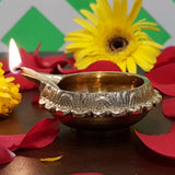 Brass Diyas For Puja Set Deepam Kundulu Pooja Items Kubera Diya Oil Lamp Kuber Vilakku Diwali Mandir Room Decoration Deepalu Pital Lamps Home Backdrop Decor Item Small Set Of 8