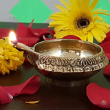 Brass Diyas For Puja Set Deepam Kundulu Pooja Items Kubera Diya Oil Lamp Kuber Vilakku Diwali Mandir Room Decoration Deepalu Pital Lamps Home Backdrop Decor Item Medium Set Of 8