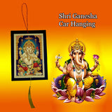 Sri Ganesha Talisman Gift Pendant Amulet for Car Rear View Mirror Decor Ornament Accessories/Good Luck Charm Protection Interior Wall Hanging Showpiece