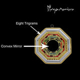 Divya Mantra Feng Shui Bagua Mirror Convex for positive energy-9X9 Cm - Divya Mantra