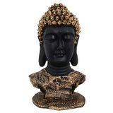 Divya Mantra Grand 17 Inches Buddha Head Beautiful Antique Gold & Black - Divya Mantra