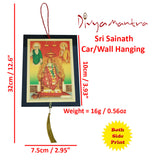 Divya Mantra Sri Sainath Talisman Gift Pendant Amulet for Car Rear View Mirror Decor Ornament Accessories/Good Luck Charm Protection Interior Wall Hanging Showpiece - Divya Mantra