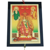 Divya Mantra Sri Sainath Talisman Gift Pendant Amulet for Car Rear View Mirror Decor Ornament Accessories/Good Luck Charm Protection Interior Wall Hanging Showpiece - Divya Mantra