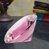Divya Mantra Feng Shui 3 Inches Crystal Diamond in Pink For Healing - Divya Mantra