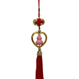 Decorative Chinese Feng Shui Talisman Red Pot Gift Pendant Amulet Car Hanging Ornament