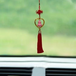 Decorative Chinese Feng Shui Talisman Red Pot Gift Pendant Amulet Car Hanging Ornament