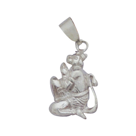 Divya Mantra Lord Hanuman Silver Pendant - Divya Mantra