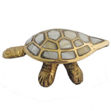 Divya Mantra Chinese Feng Shui Brass Turtle, Wish Fulfilling Seap Tortoise with Secret Compartment Jewelry Box Home Decor Collectible Ornament; Vastu Shastra Living Remedy For Money, Health - Brass - Divya Mantra