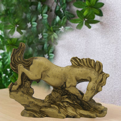 Divya Mantra Feng Shui Three Running Horses Showpiece Home Decor For Success And Growth - Divya Mantra