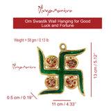 Divya Mantra Om Swastik Wall Hanging for Good Luck and Fortune - Divya Mantra