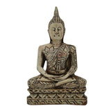 Divya Mantra Peaceful Meditating Buddha in Antique White Finish - Divya Mantra
