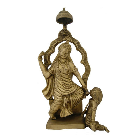 Divya Mantra Hindu Goddess Durga Idol Sculpture Statue Murti 13.5 Inches - Divya Mantra