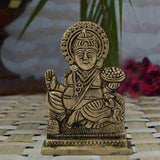 Divya Mantra Sri Sree Hindu God Kuber Idol Sculpture Statue Murti for Meditation, Prayer, Office, Business, Home Decor & Kubera Kunji Key Combo Set For Wealth, Money, Good Luck, Prosperity & Success - Divya Mantra