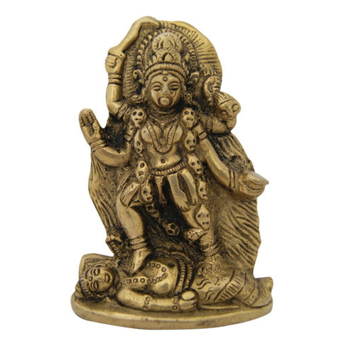 Divya Mantra Hindu Goddess Mahakali Idol Sculpture Statue Murti 4.5 Inches - Divya Mantra