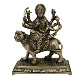 Divya Mantra Hindu Goddess Durga Idol Sculpture Statue Murti 5.5 Inches - Divya Mantra