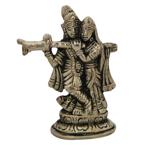 Divya Mantra Hindu God Radha Krishna Idol Sculpture Statue Murti - Divya Mantra