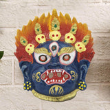 Divya Mantra Combo Of Nazar Battu Mask Wall Hanging and Evil Eye Hanging For Protection - Divya Mantra