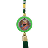 Divya Mantra Car Decoration Rear View Mirror Hanging Accessories Guru Gobind Singh Ji - Divya Mantra