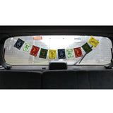 Divya Mantra Car Decoration Rear View Mirror Hanging Accessories Tibetan Feng Shui Bell and and Tibetan Buddhist Prayer Flags for Car - Divya Mantra