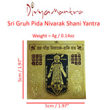 Divya Mantra Sri Graha Peeda Nivarak Shani Puja Yantra - Divya Mantra