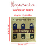 Divya Mantra Sri Vashikaran Puja Yantra - Divya Mantra