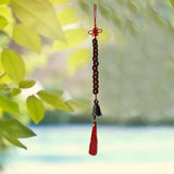 Divya Mantra Car Decoration Rear View Mirror Hanging Accessories Feng Shui 12 Coins Bell Hanging With Red Strings For Good Fortune - Divya Mantra