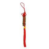 Divya Mantra Feng Shui 6 Coins Hanging With Red Strings For Good Fortune - Divya Mantra