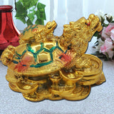 Feng Shui Dragon Headed Tortoise with Baby