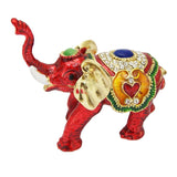 Divya Mantra Bejeweled Feng Shui Elephant Trunk Up For Wish Fulfillment - Divya Mantra