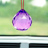 Divya Mantra Combo Of Purple Sun Catcher Hanging And Prayer Flag For Car - Divya Mantra