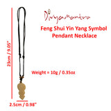 Feng Shui Yin Yang Symbol Pendant Necklace