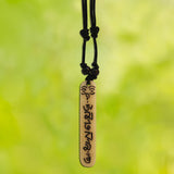 Divya Mantra Combo Of Om Mani Padme Hum Mantra Pendant Necklace and Tibetian Buddhist Prayer Flags For Car - Divya Mantra