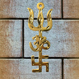 Divya Mantra Combo Of Feng Shui Globe and Trishakti Wall Hanging - Divya Mantra