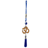 Divya Mantra Decorative Evil Eye Om Pendant Amulet for Car Rear View Mirror Decor Ornament Accessories/Good Luck Charm Protection Interior Wall Hanging Showpiece - Divya Mantra