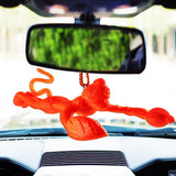 Divya Mantra Combo Of Orange Flying Hanuman Car Mirror Hanging and Set Of Three Feng Shui Chinese Lucky Coins - Divya Mantra